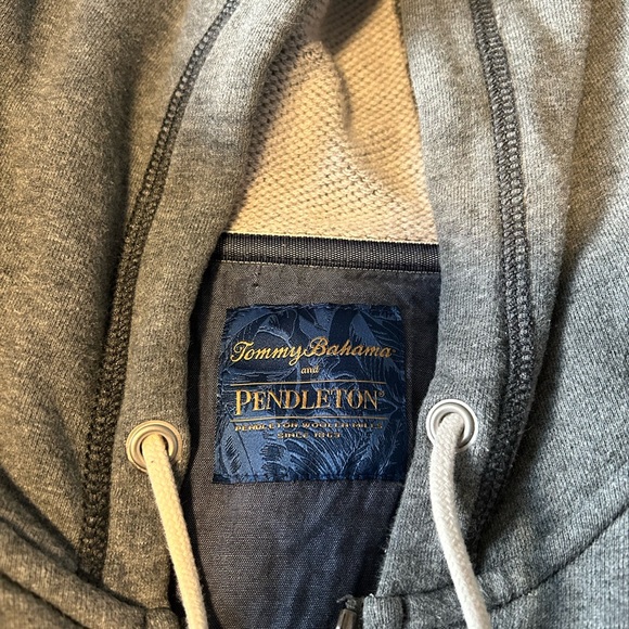 TOMMY BAHAMAS & PENDLETON ISLAND SERAPE STRIPE FULL ZIP HOODIE - Picture 3 of 7